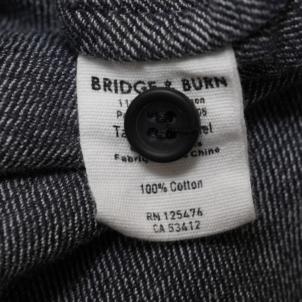 Bridge & Burn Mens Medium Gray Flannel Work Shirt PNW Portland Style - Picture 8 of 13